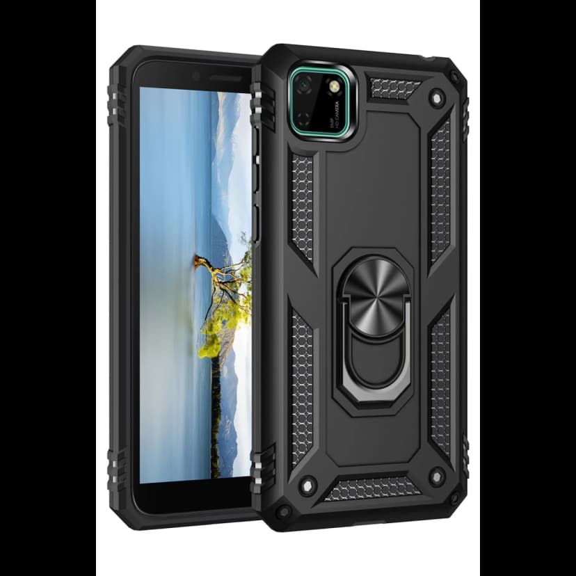 Newface Huawei Y5P Kılıf Sofya Yüzüklü Silikon Kapak