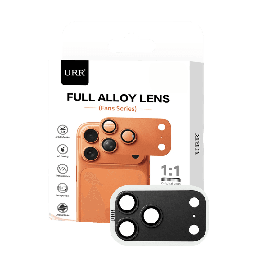 URR Apple iPhone 18 Pro Fans Series Full Alloy Kamera Lens Koruyucu