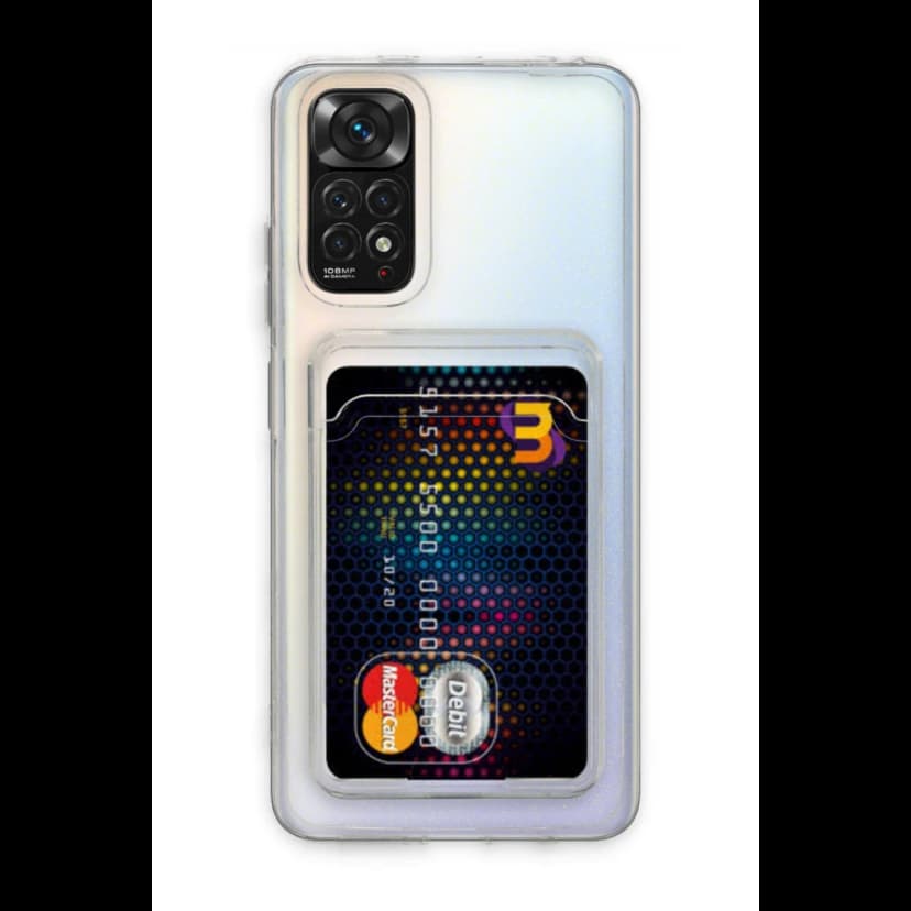 Newface Xiaomi Redmi Note 11 Kılıf Kart Şeffaf Silikon