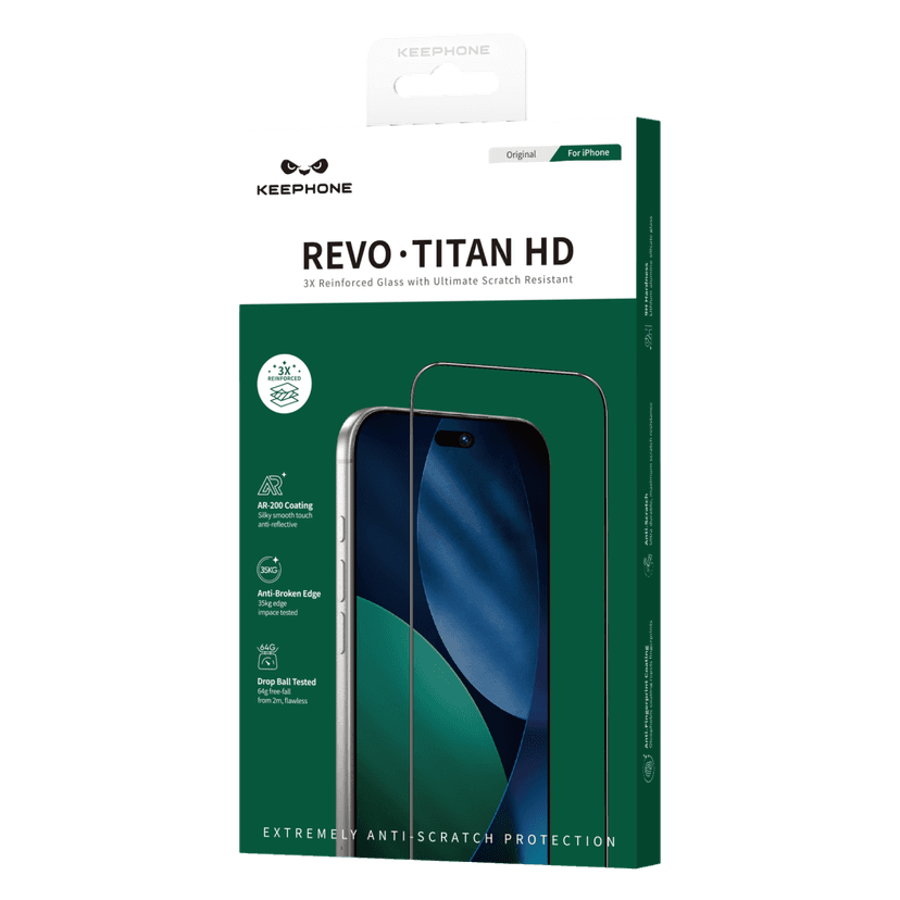 Keephone Apple iPhone 18 Pro Max Revo Titan HD Cam Ekran Koruyucu