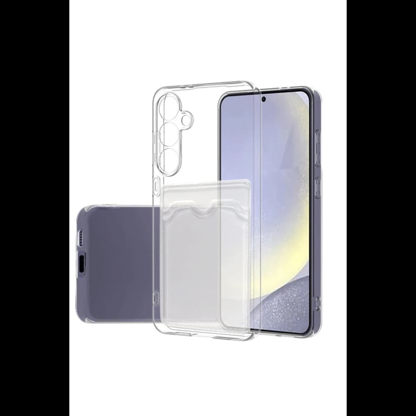 Newface Samsung Galaxy S24 FE Kılıf Kart Şeffaf Silikon