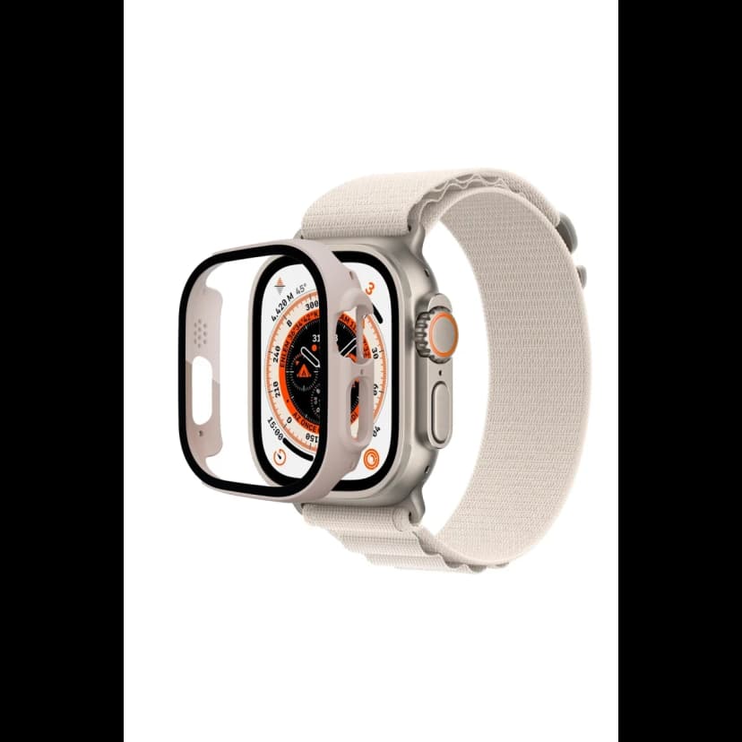 Newface Apple Watch Ultra 49mm Desert Camlı Kasa Ekran Koruyucu