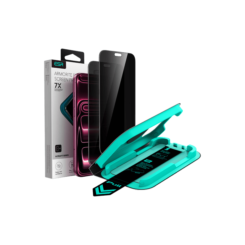 ESR Apple iPhone 18 Pro Ultrafit Armorite 2 Adet Hayalet Cam Ekran Koruyucu