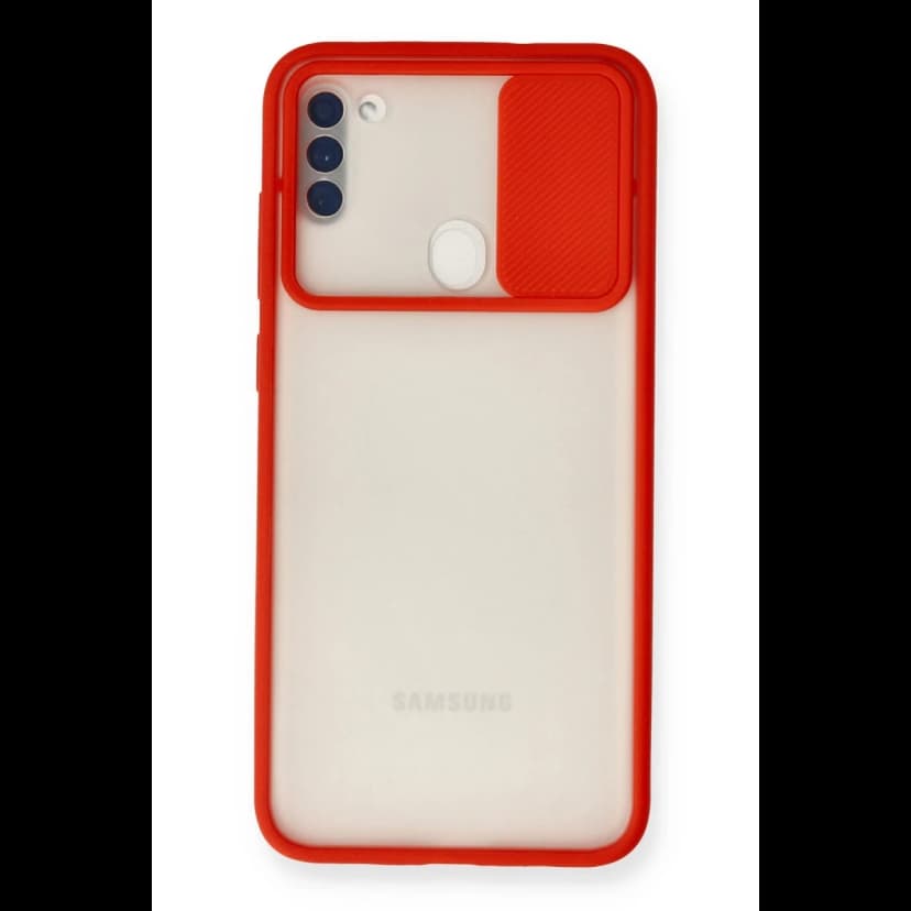 Newface Samsung Galaxy A11 Kılıf Palm Buzlu Kamera Sürgülü Silikon