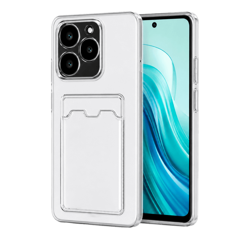 Newface Realme C61 Kılıf Kart Şeffaf Silikon