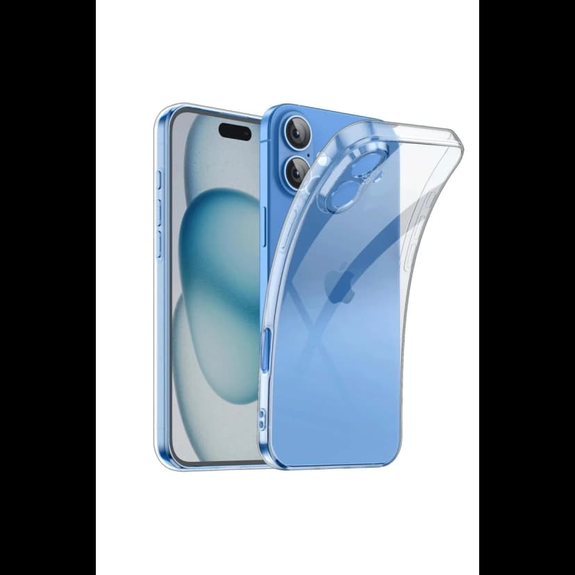 Newface Apple iPhone 16 Kılıf Lüx Şeffaf Silikon