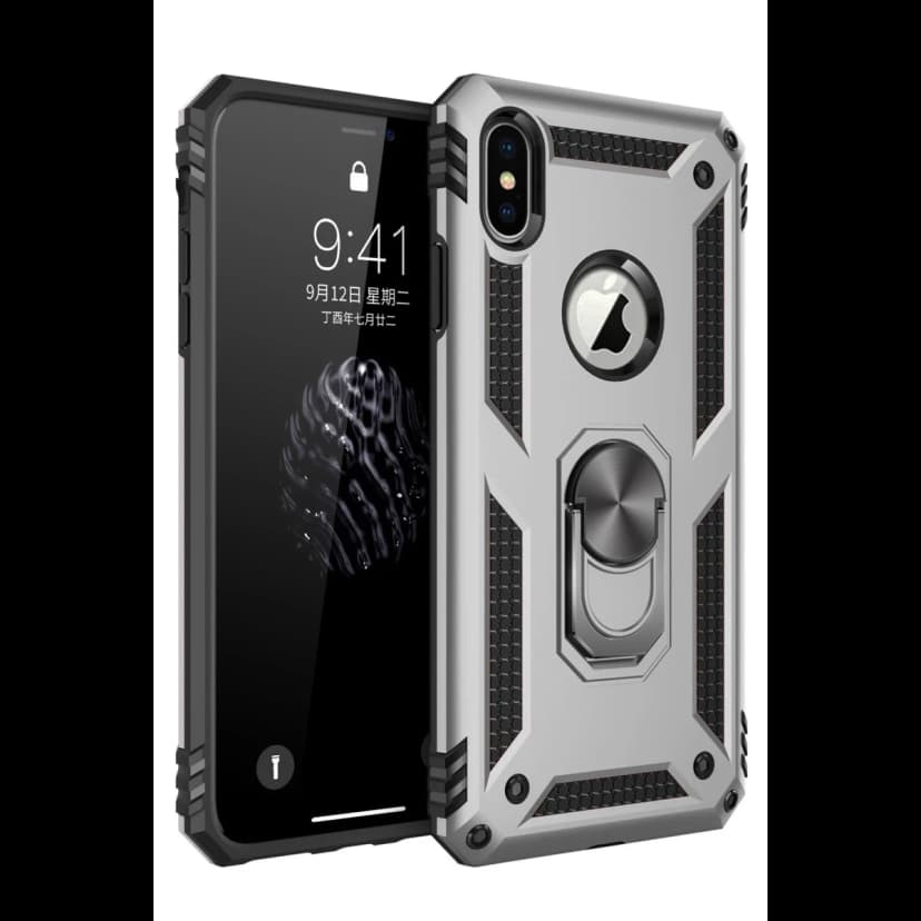 Newface Apple iPhone XS Max Kılıf Sofya Yüzüklü Silikon Kapak