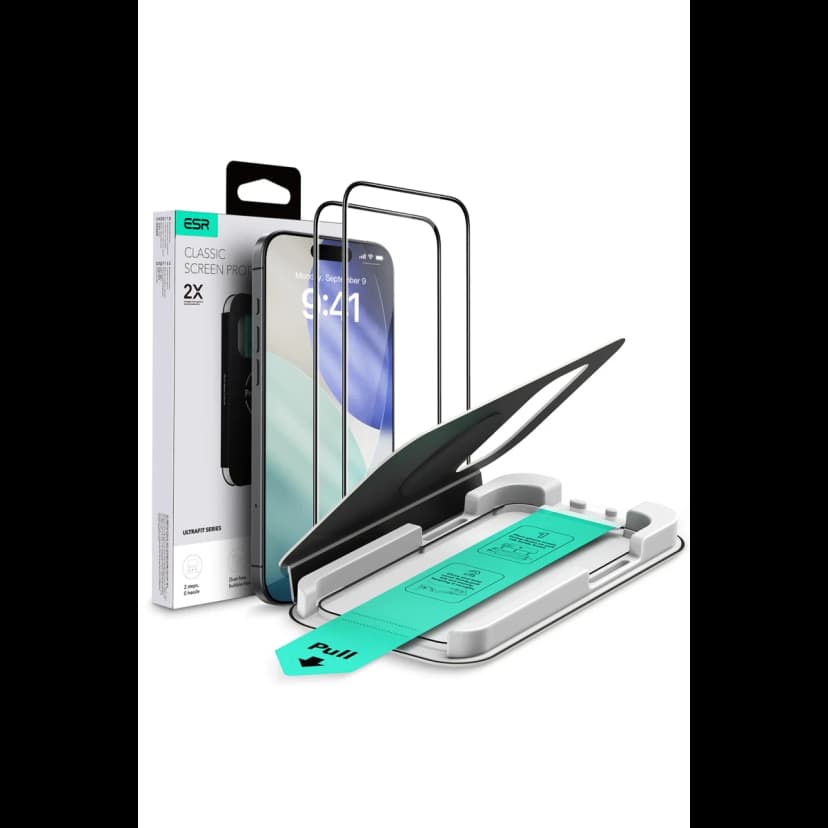 ESR Apple iPhone 17 Pro Max/18 Pro Max UltraFit Classic 2 Adet Cam Ekran Koruyucu