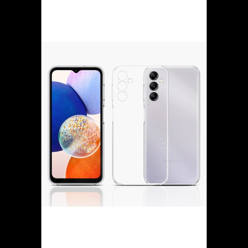 Newface Samsung Galaxy A14 4G Kılıf Lüx Şeffaf Silikon