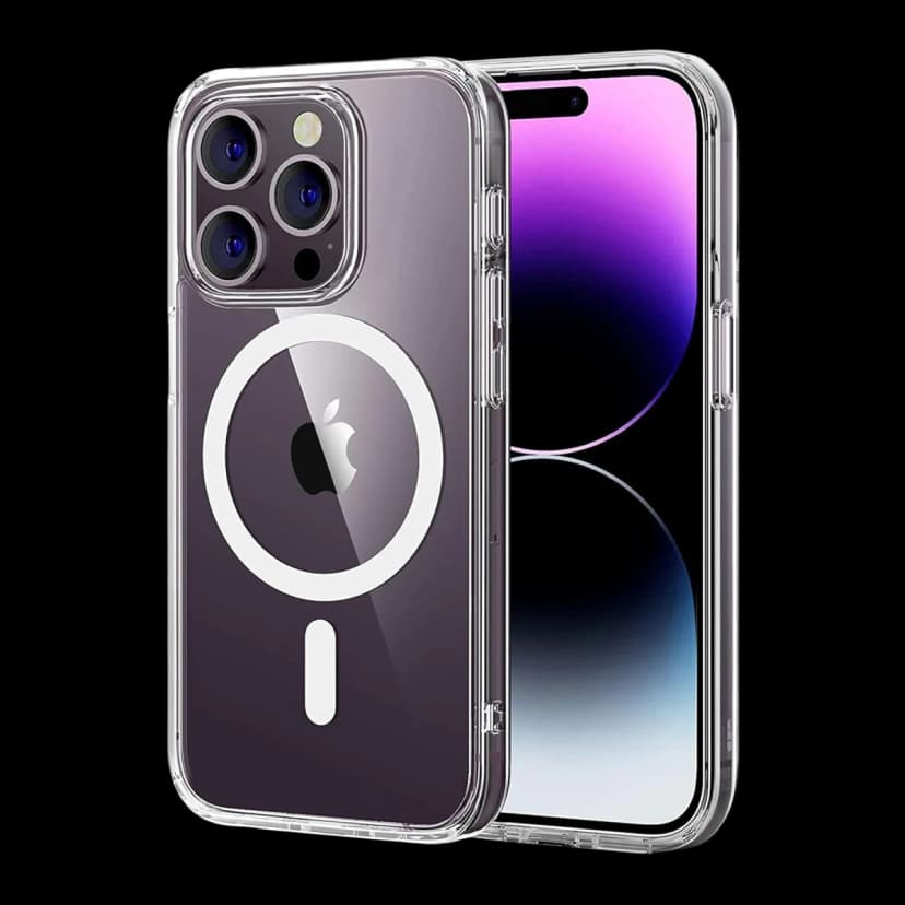 Newface Apple iPhone 14 Pro Max Combo Sert Şeffaf Magsafe Kapak