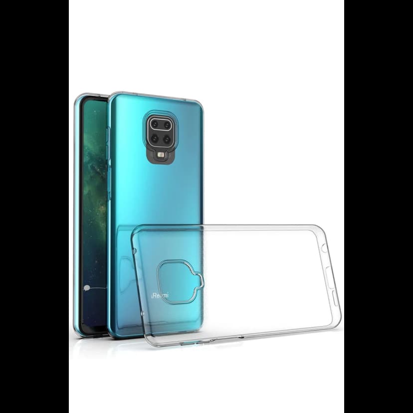 Newface Xiaomi Redmi Note 9 Pro Kılıf Lüx Şeffaf Silikon