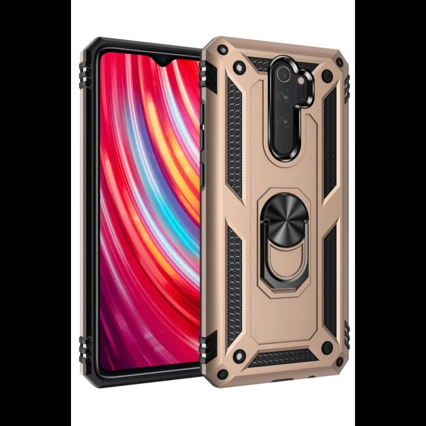 Newface Xiaomi Redmi Note 8 Pro Kılıf Sofya Yüzüklü Silikon Kapak