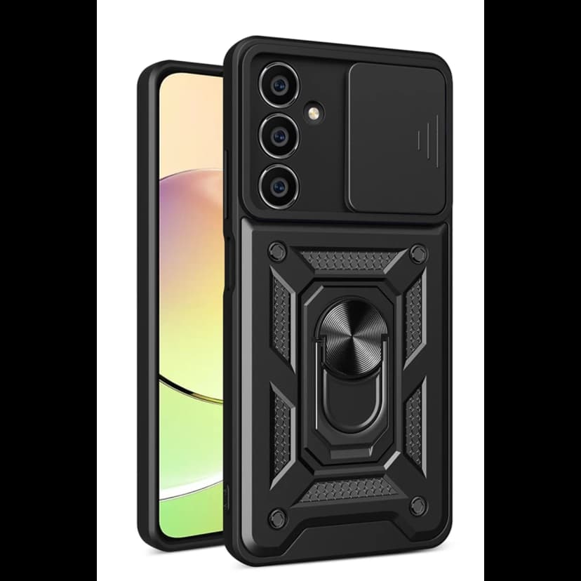 Newface Samsung Galaxy A15 4G Kılıf Pars Lens Yüzüklü Silikon
