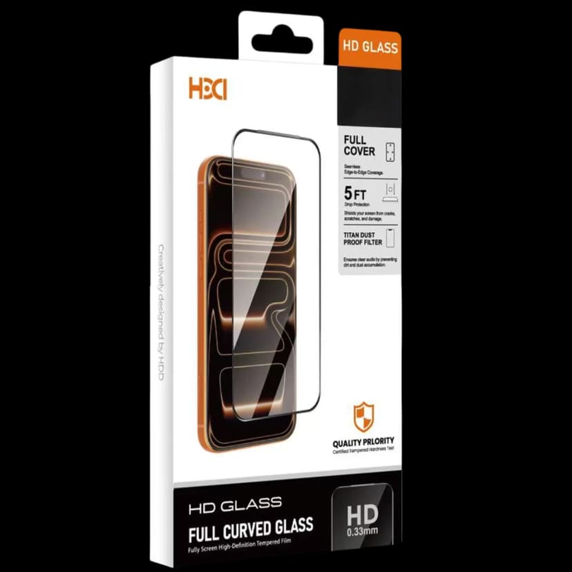 HDD Apple iPhone 17 Pro Max Bam 9H Cam Ekran Koruyucu