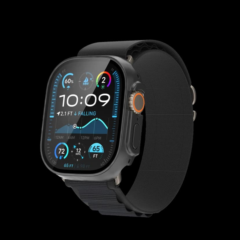 Keephone Apple Watch 46mm 360X Defense Camlı Kasa Ekran Koruyucu