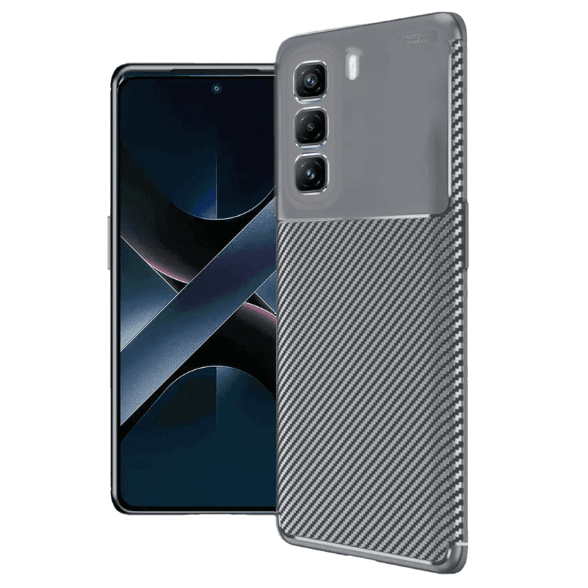 Newface İnfinix Hot 50 4G Kılıf Auto Focus Karbon Kapak