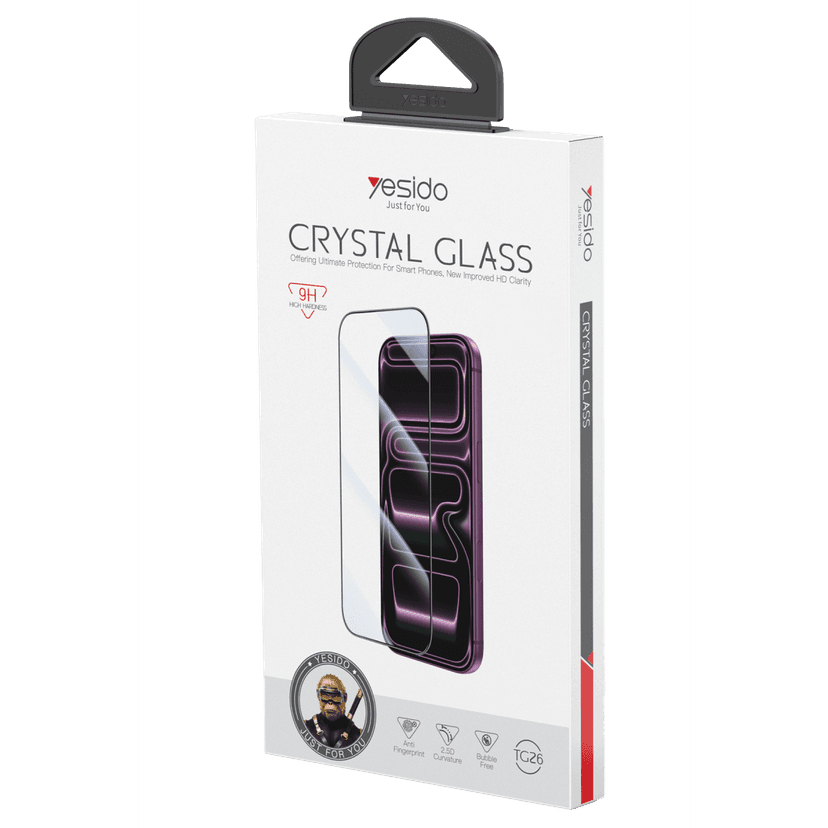 Yesido Apple iPhone 18 Pro Max TG26 Ultra Clear HD Cam Ekran Koruyucu