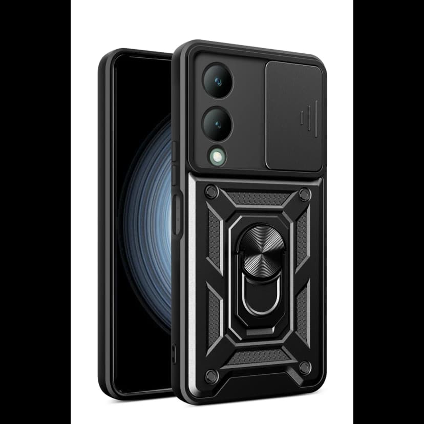 Newface Vivo Y17S Kılıf Pars Lens Yüzüklü Silikon