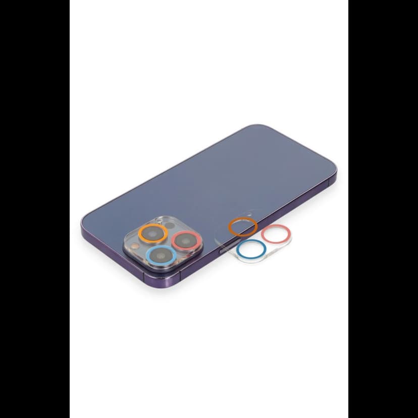 Newface Apple iPhone 13 Pro Max Renkli Kamera Lens Koruma Cam