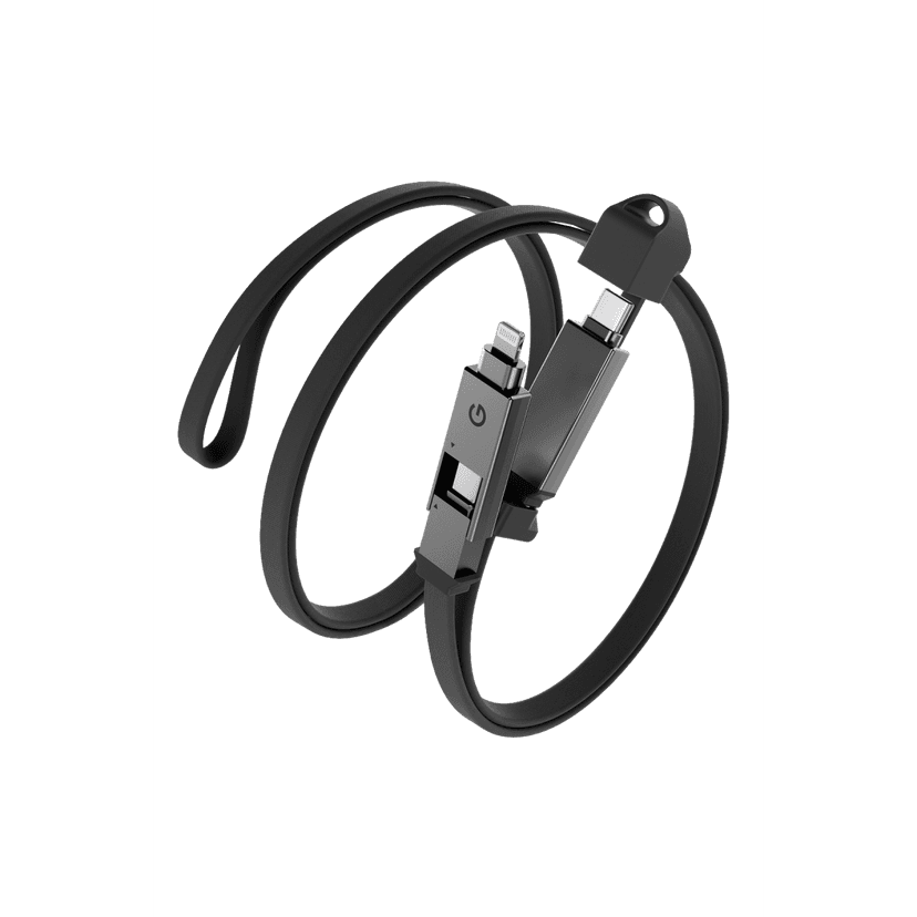 Energea Sheath 2in1 1M 60W MFi Sertifikalı Type-C to Type-C ve Lightning Hızlı Şarj Kablosu