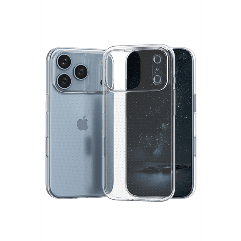 Newface Apple iPhone 17 Pro Lüx Şeffaf Silikon