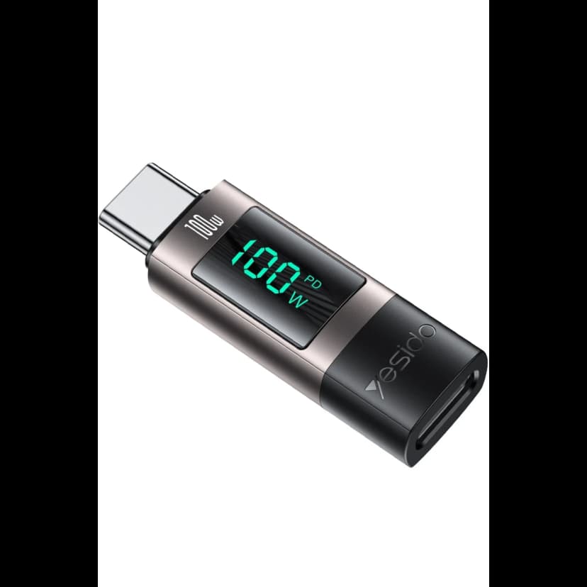 Yesido GS24 Type-C to Type-C 100W Dijital Ekranlı Dönüştürücü