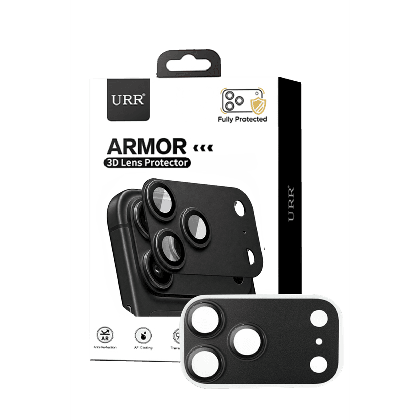 URR Apple iPhone 18 Pro Armor 3D Kamera Lens Koruyucu