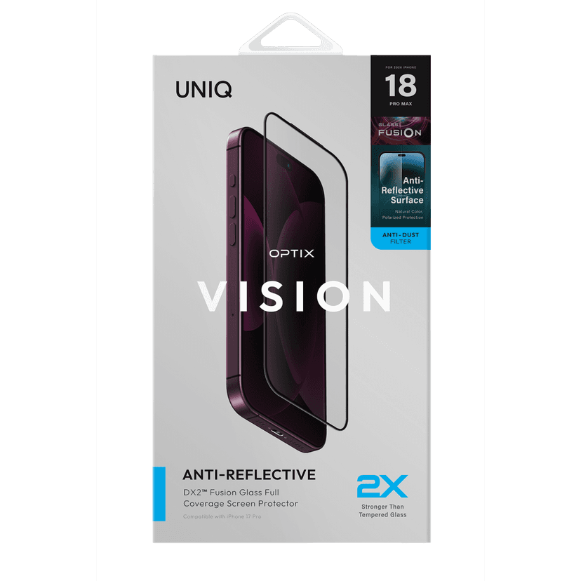 Uniq Apple iPhone 18 Pro Max/17 Pro Max Optix Vision AR Cam Ekran Koruyucu