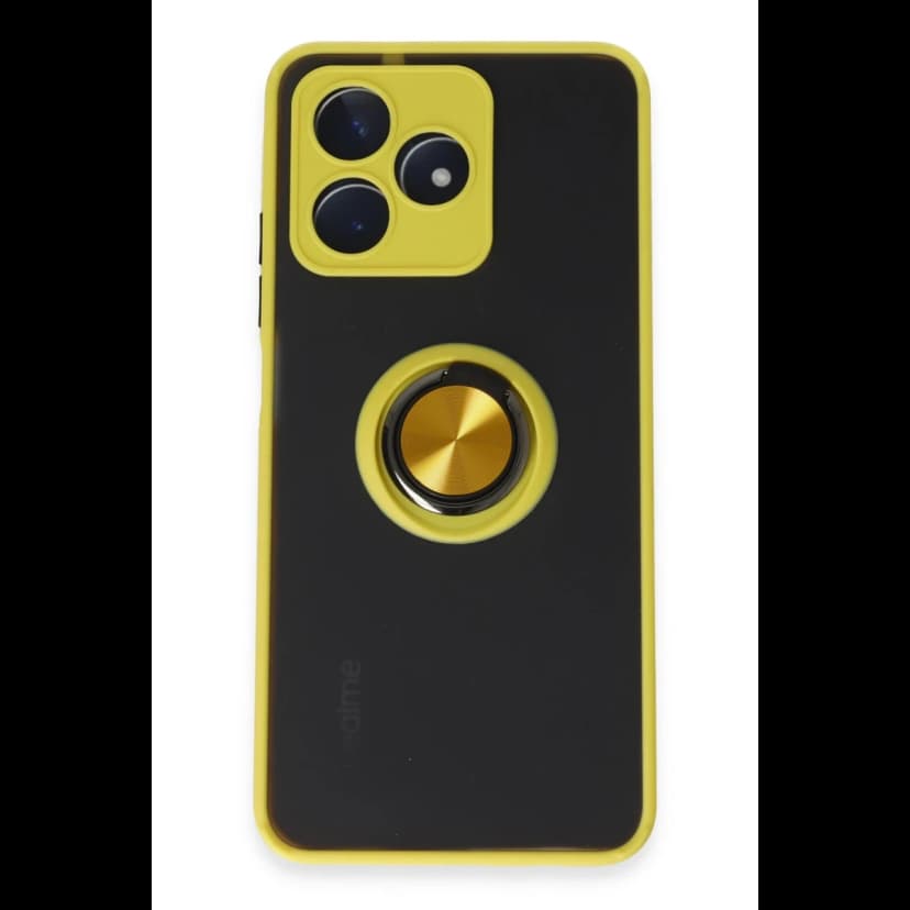 Newface Realme C53 Kılıf Montreal Yüzüklü Silikon Kapak