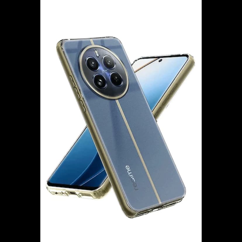 Newface Realme 12 5G Kılıf Lüx Şeffaf Silikon