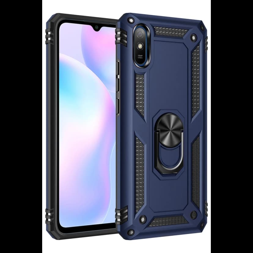 Newface Xiaomi Redmi 9A Kılıf Sofya Yüzüklü Silikon Kapak