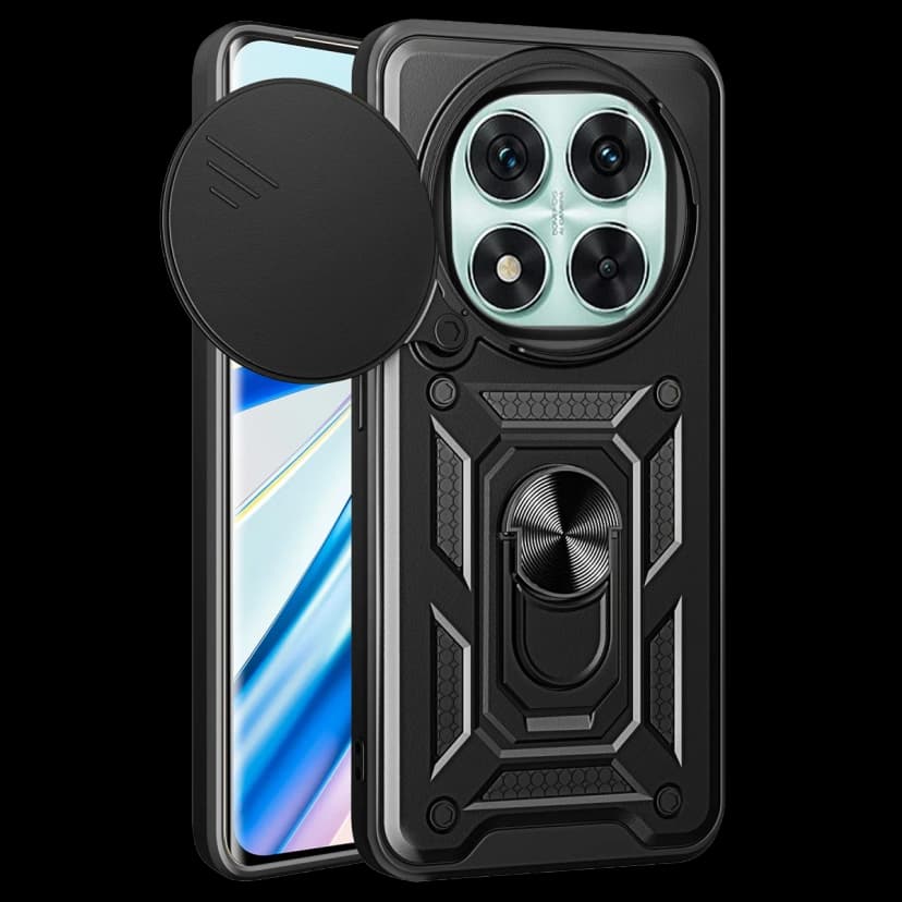 Newface Xiaomi Redmi Note 14 Pro 4G Kılıf Pars Lens Yüzüklü Silikon