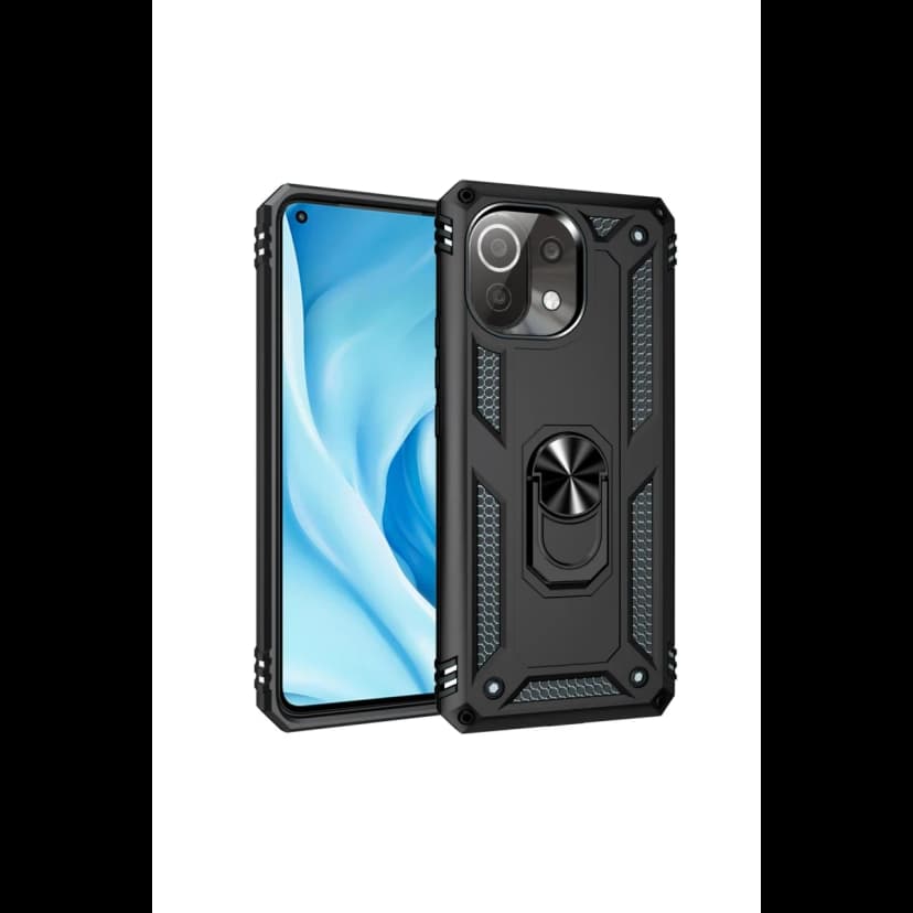 Newface Xiaomi Mİ 11 Lite Kılıf Sofya Yüzüklü Silikon Kapak
