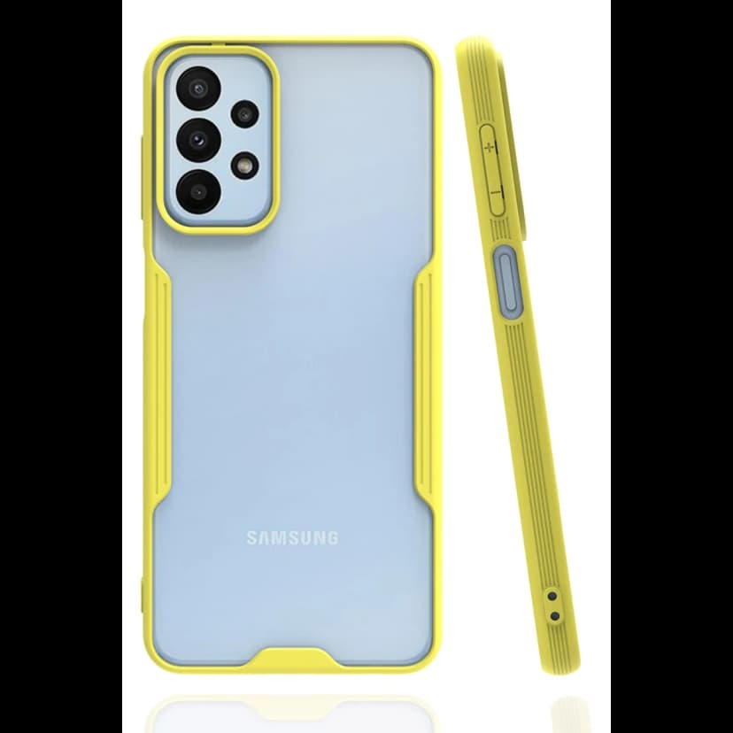 Newface Samsung Galaxy A23 4G Kılıf Platin Silikon