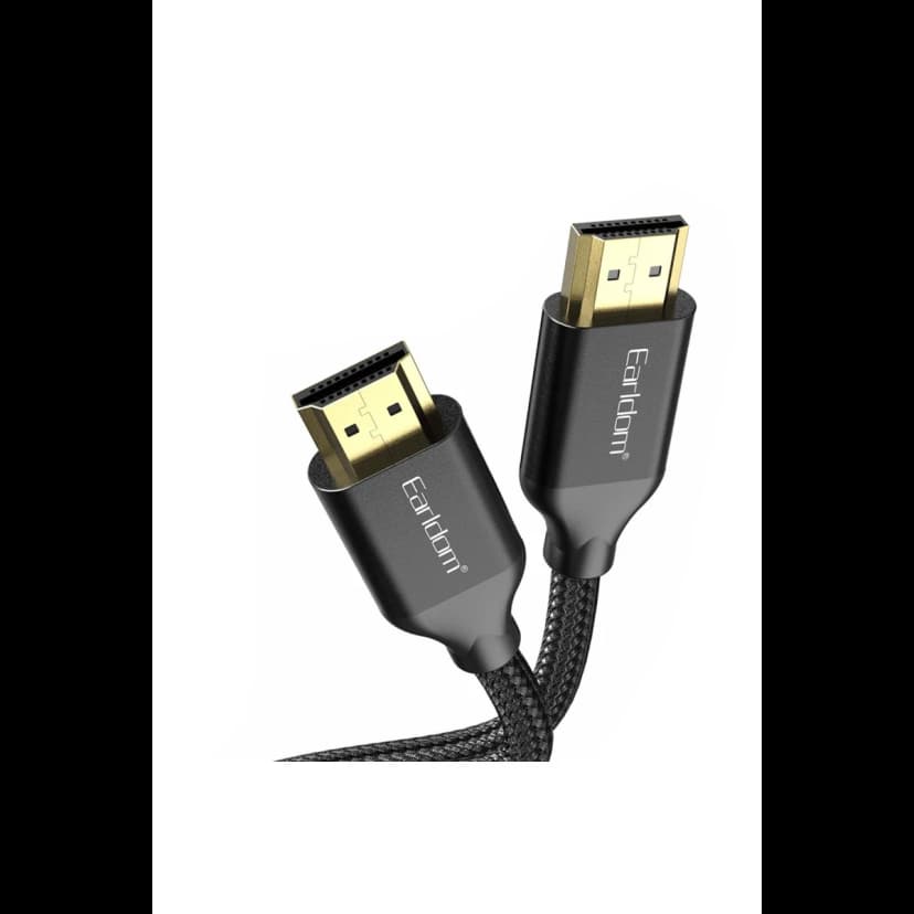 Earldom W26 2m 4K Altın Uçlu Hasır HDMI Kablo
