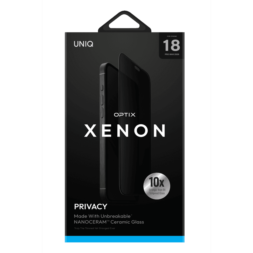 Uniq Apple iPhone 18 Pro Max Optix Xenon Nanocream Privacy Cam Ekran Koruyucu