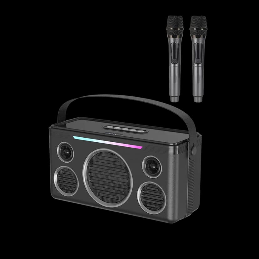 Earldom A40 20W Led Işıklı Karaoke Mikrofonlu Bluetooth Kablosuz Hoparlör