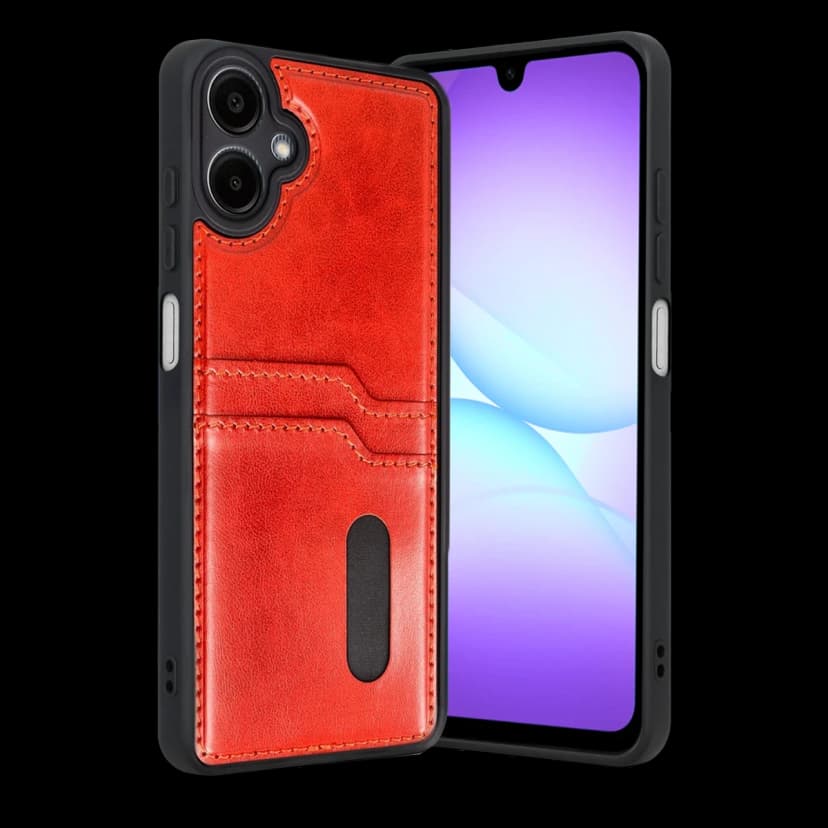 Newface Samsung Galaxy A07 4G Sara Kartvizitli Deri Kılıf