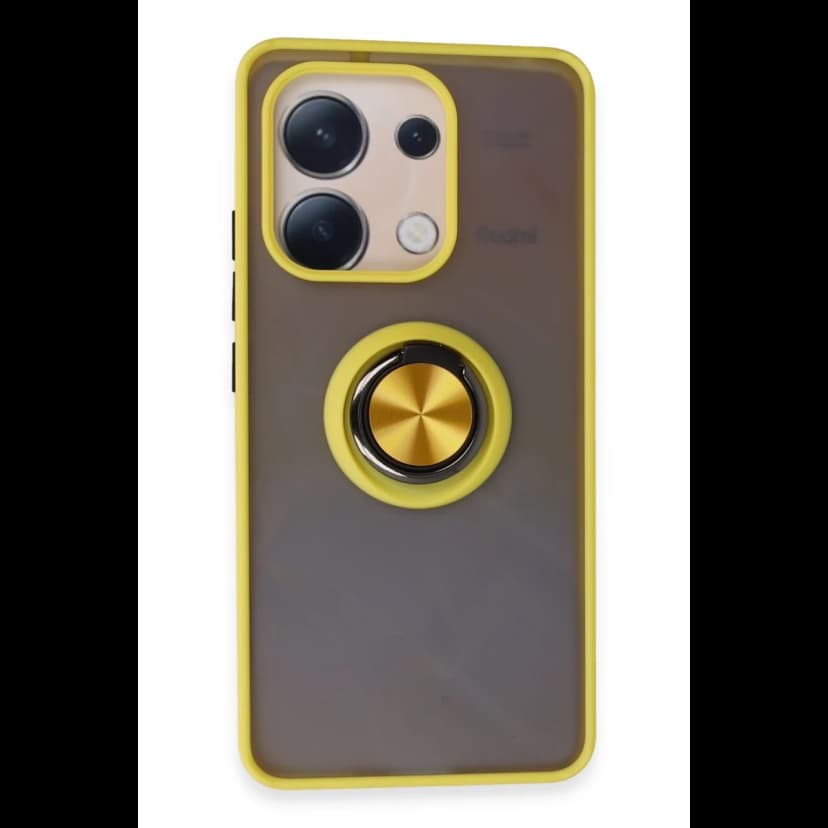 Newface Xiaomi Redmi Note 13 4G Kılıf Montreal Yüzüklü Silikon Kapak