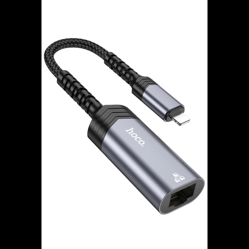 Hoco. UA26 Tak Çalıştır Lightning to RJ45 100 Mbps Ethernet Dönüştürücü