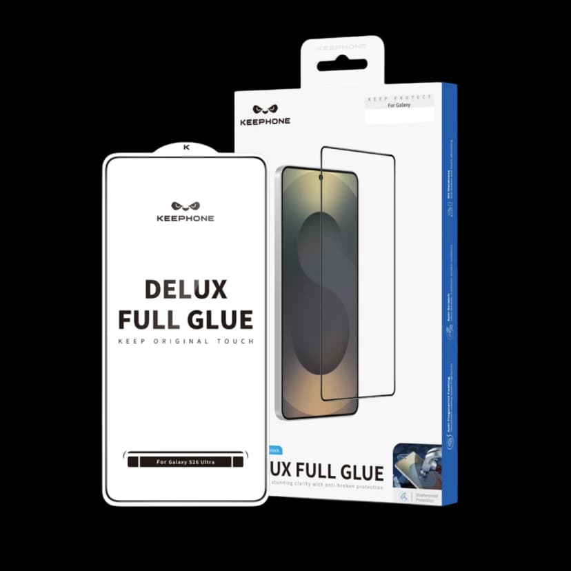 Keephone Samsung Galaxy S26 Plus Delux Full Glue 2.5D Cam Ekran Koruyucu