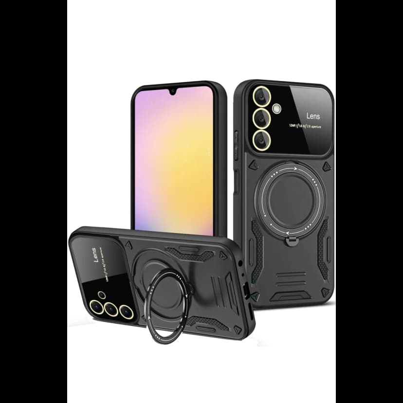 Newface Samsung Galaxy S25 Plus Kılıf Joy Lens Standlı Kapak