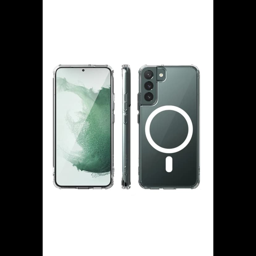 Newface Samsung Galaxy S22 Plus Kılıf Magneticsafe Şeffaf Silikon