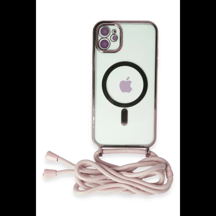 Newface Apple iPhone 11 Kılıf Divo Lazer Askılı Magsafe Kapak