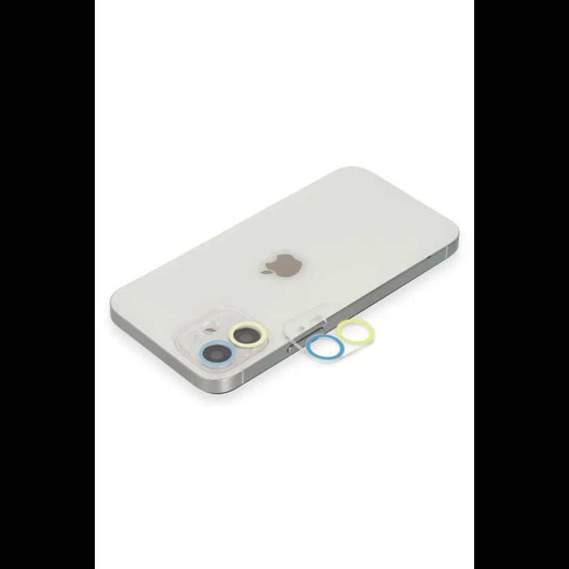 Newface Apple iPhone 12 Mini Renkli Kamera Lens Koruma Cam