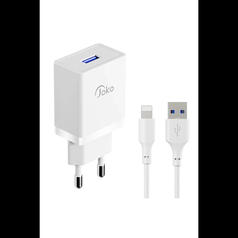 Joko JK77 12W + PX17 1M 2.4A Usb to Lightning Kablolu PD Şarj Cihazı