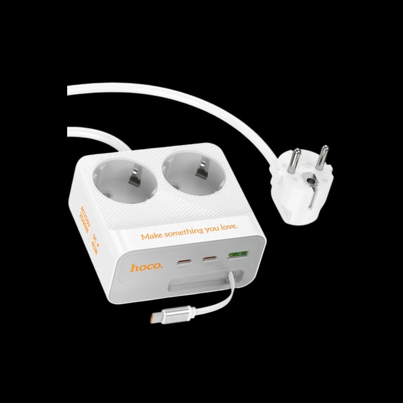 Hoco. AC28 Descanso 6in1 2M 2500W Priz Dönüştürücü