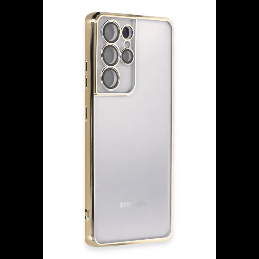 Newface Samsung Galaxy S21 Ultra Kılıf Razer Lensli Silikon