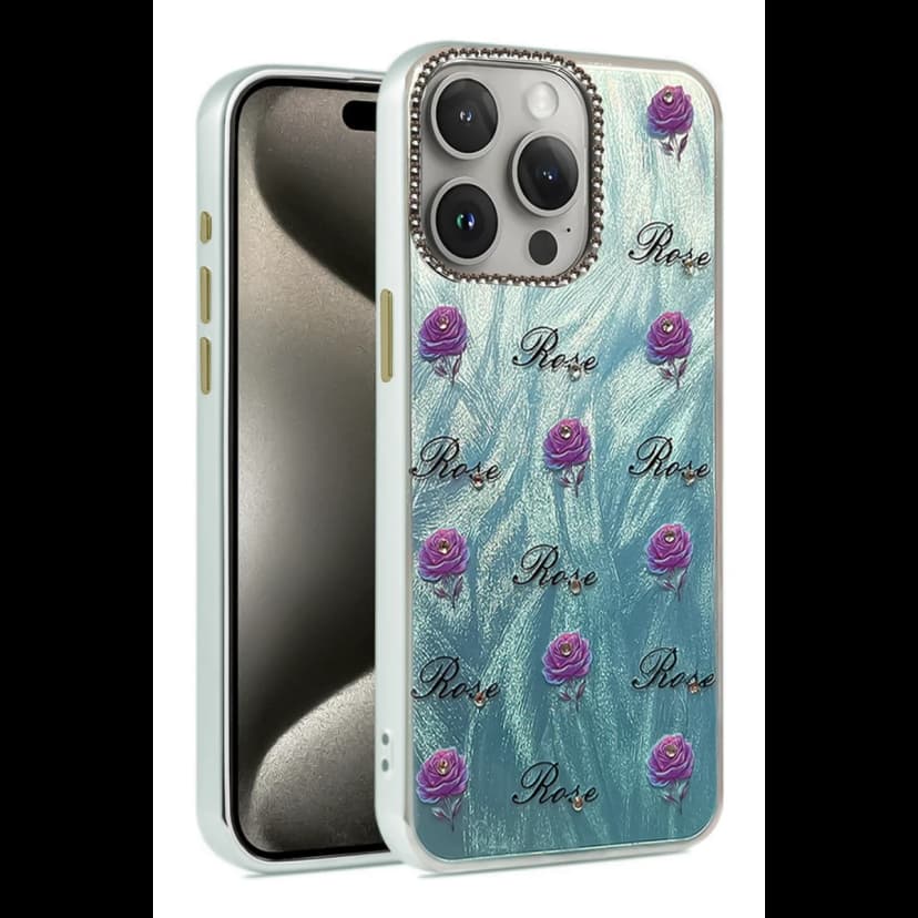 Newface Apple iPhone 15 Pro Kılıf Blade Aynalı Desenli Kapak
