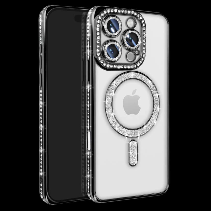 Newface Apple iPhone 16 Pro Max Kılıf Joke Simli Magneticsafe Kılıf